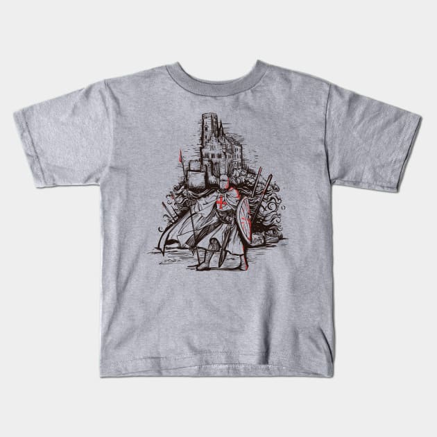 Templar Kids T-Shirt by blackroserelicsshop@gmail.com